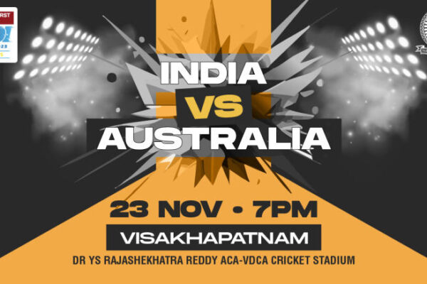 India vs Australia 1st T20I Tickets 2023, YS Rajasekhara Reddy ACA-VDCA Cricket Stadium Tickets, Visakhapatnam