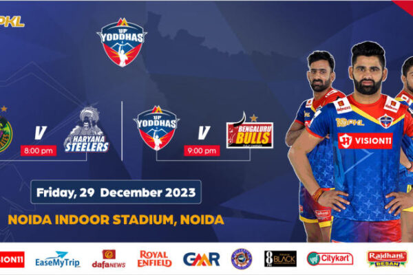 PKL 2023-24 Tickets : Patna Pirates v Haryana Steelers Tickets and U.P. Yoddhas v Bengaluru Bulls Tickets Noida Indoor Stadium 2023